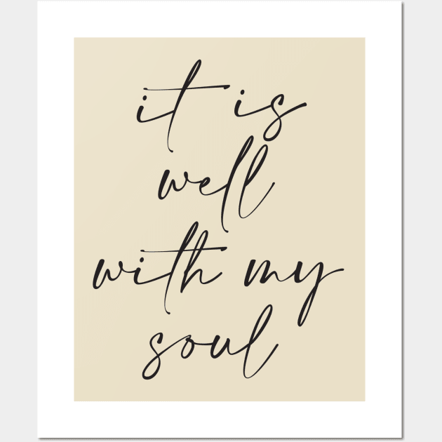 It is well with my soul Wall Art by cbpublic